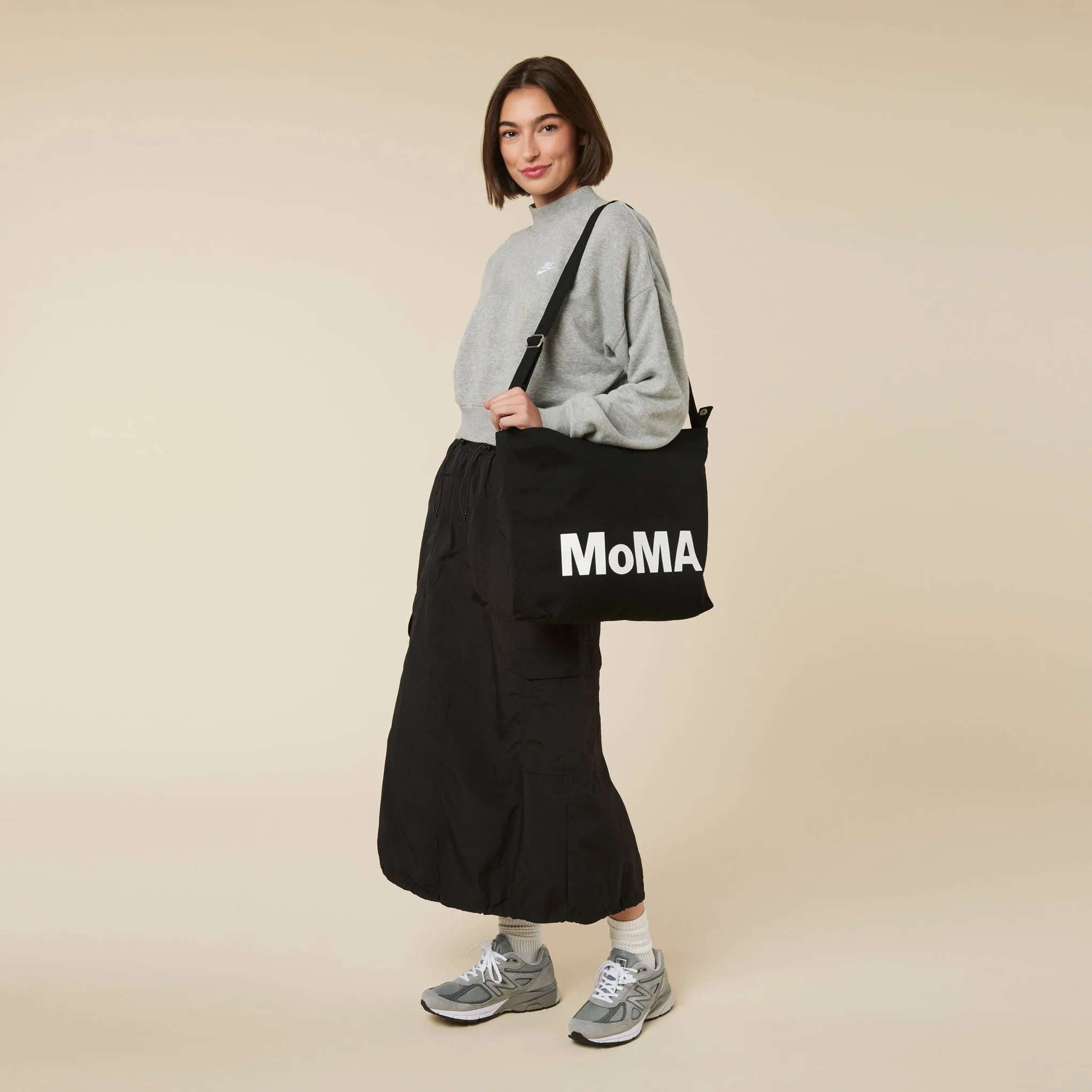 MoMA Baggu Recycled Cotton Horizontal Zip Duck Bag