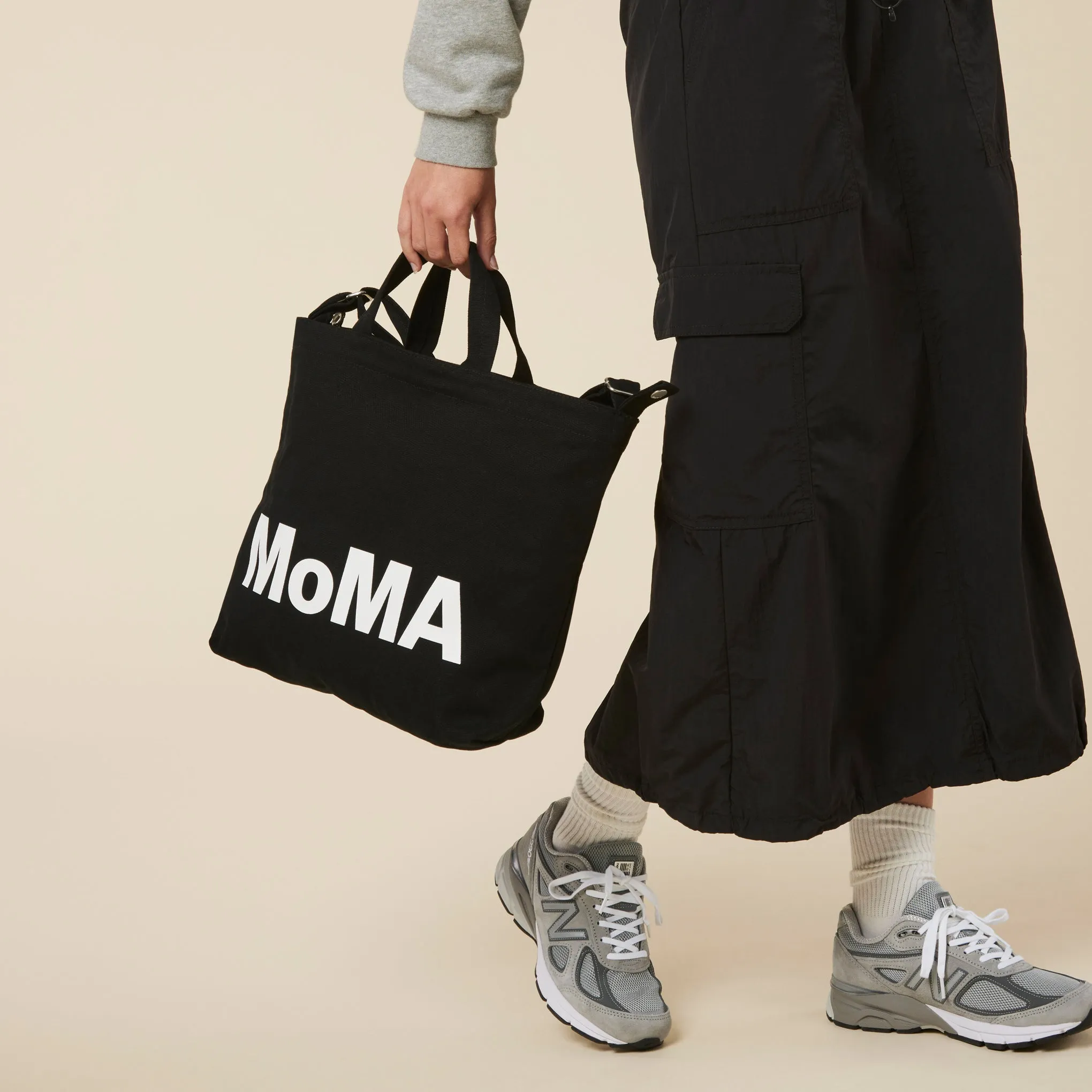 MoMA Baggu Recycled Cotton Horizontal Zip Duck Bag