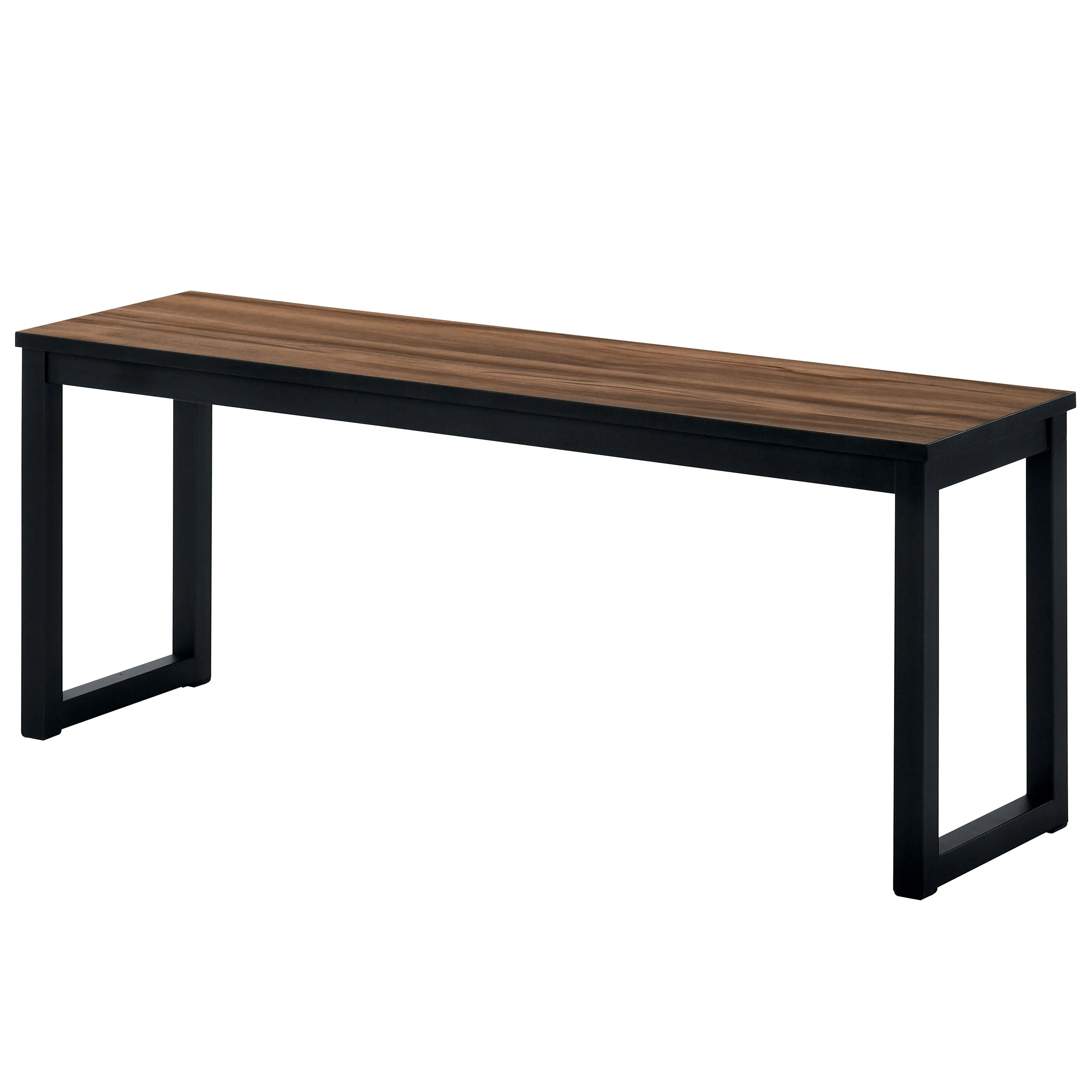 Oatfield Contemporary Black and Walnut 3-Piece Dining Table Set