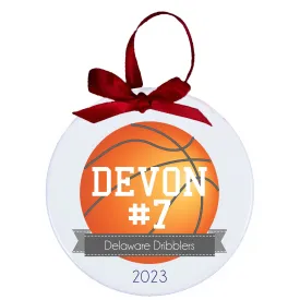 Personalized Basketball Ornament