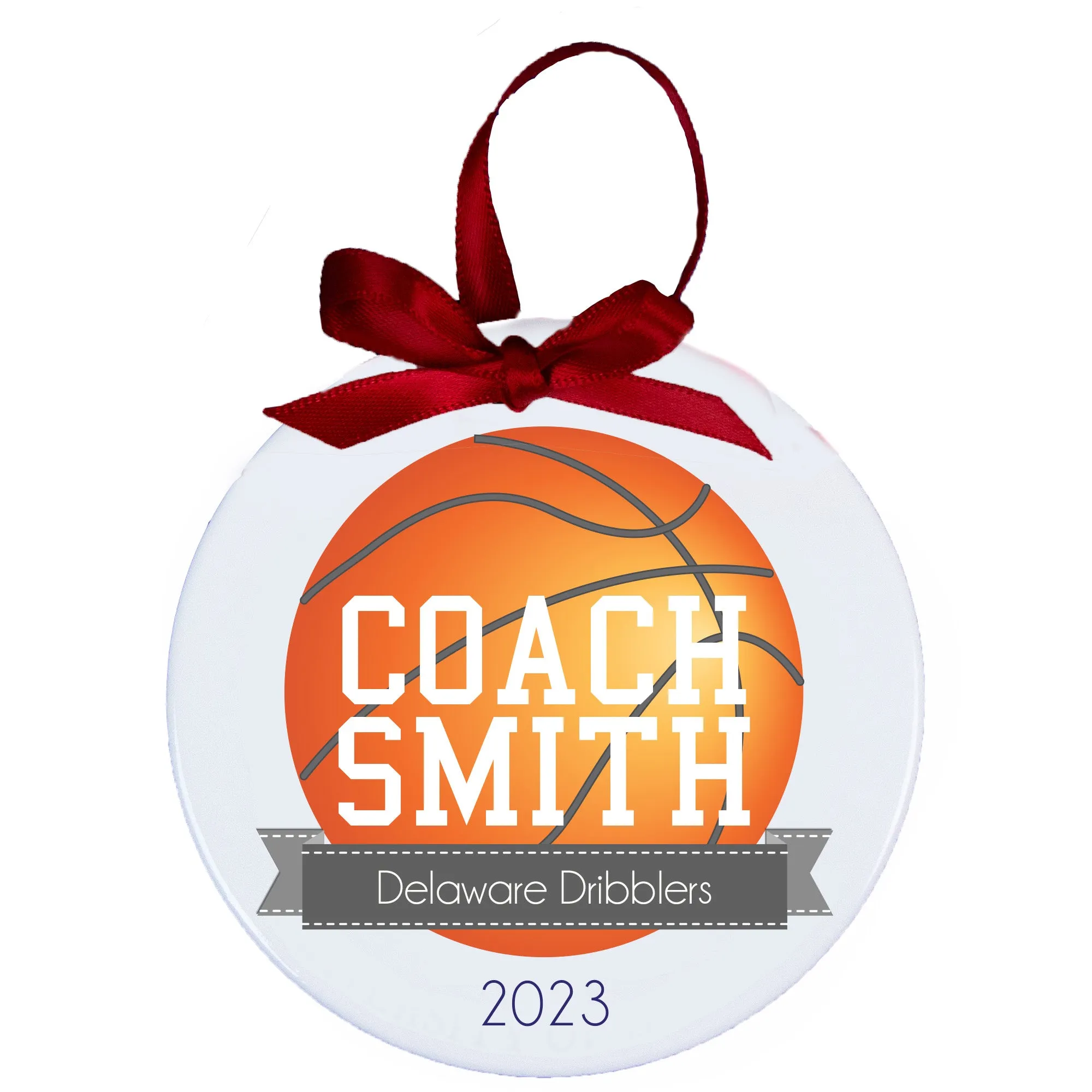 Personalized Basketball Ornament