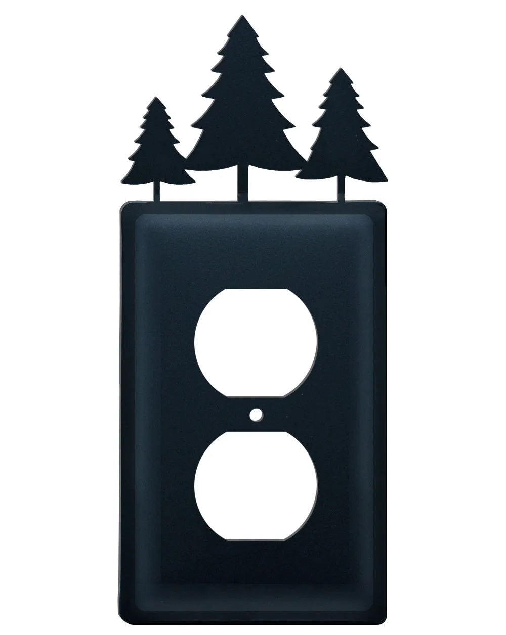 Pine Trees Single Outlet Cover