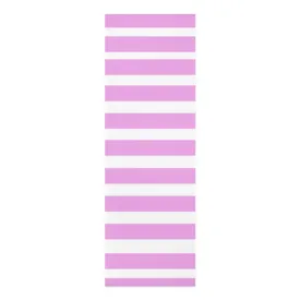 Pink and White Stripped Foam Yoga Mat