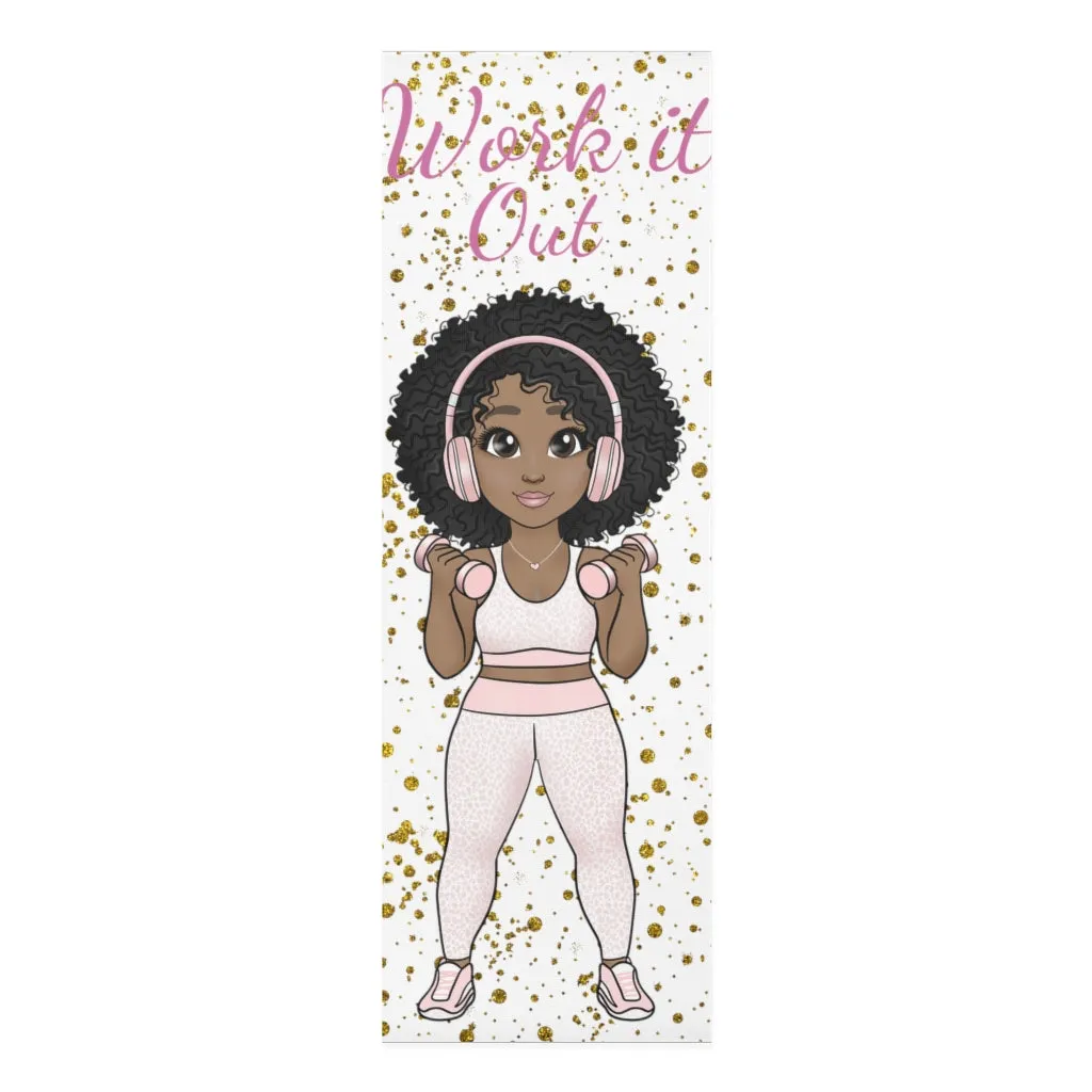 "Work it Out" Foam Yoga Mat