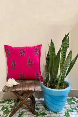 Red-Handblock-Printing-With-Hand-Embroidery-Cushion-Cover