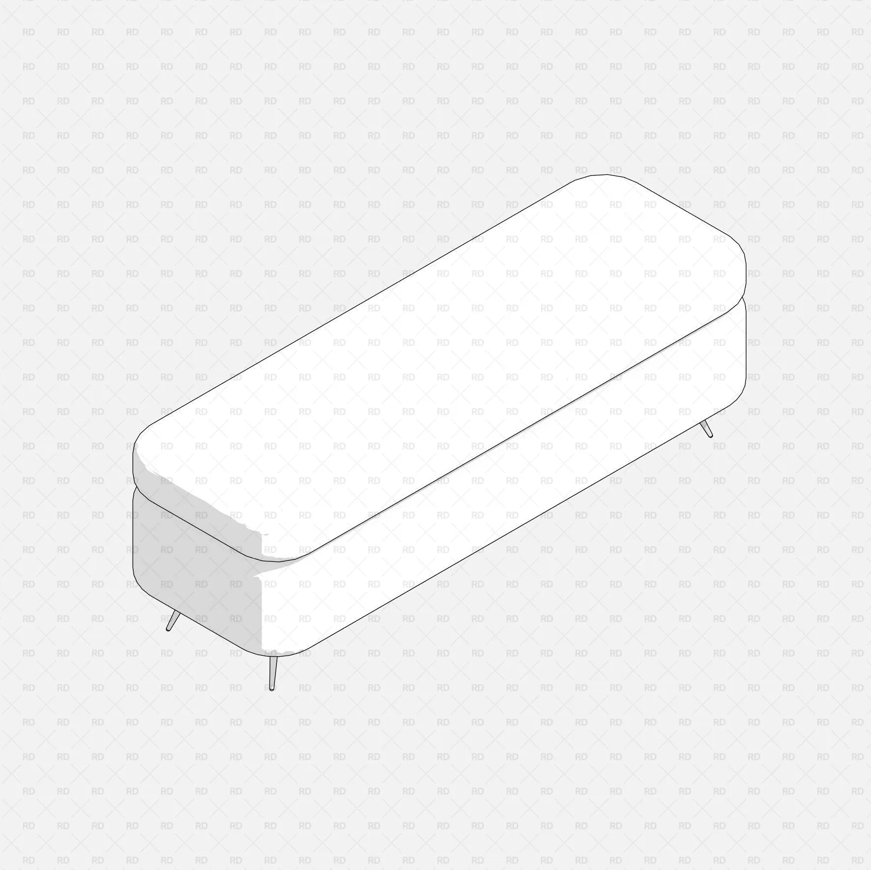 Revit Bedroom Bench 01