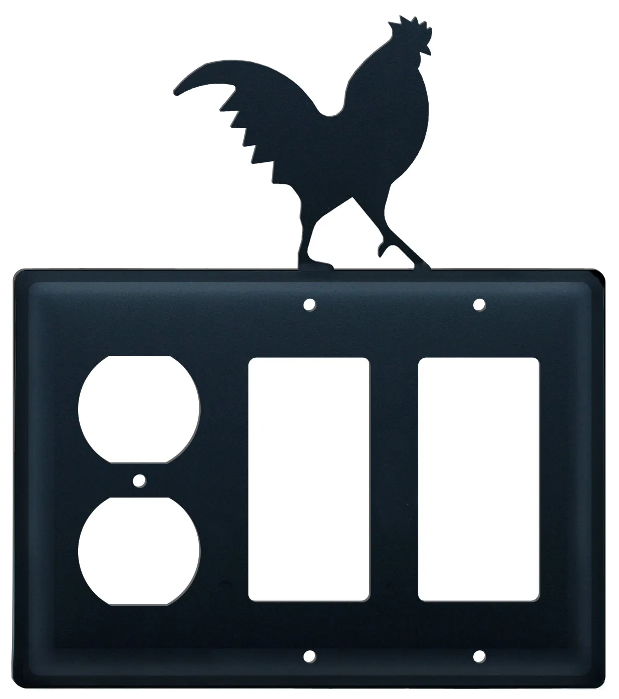 Rooster Single Outlet CUSTOM Product Double GFI CUSTOM Product Cover