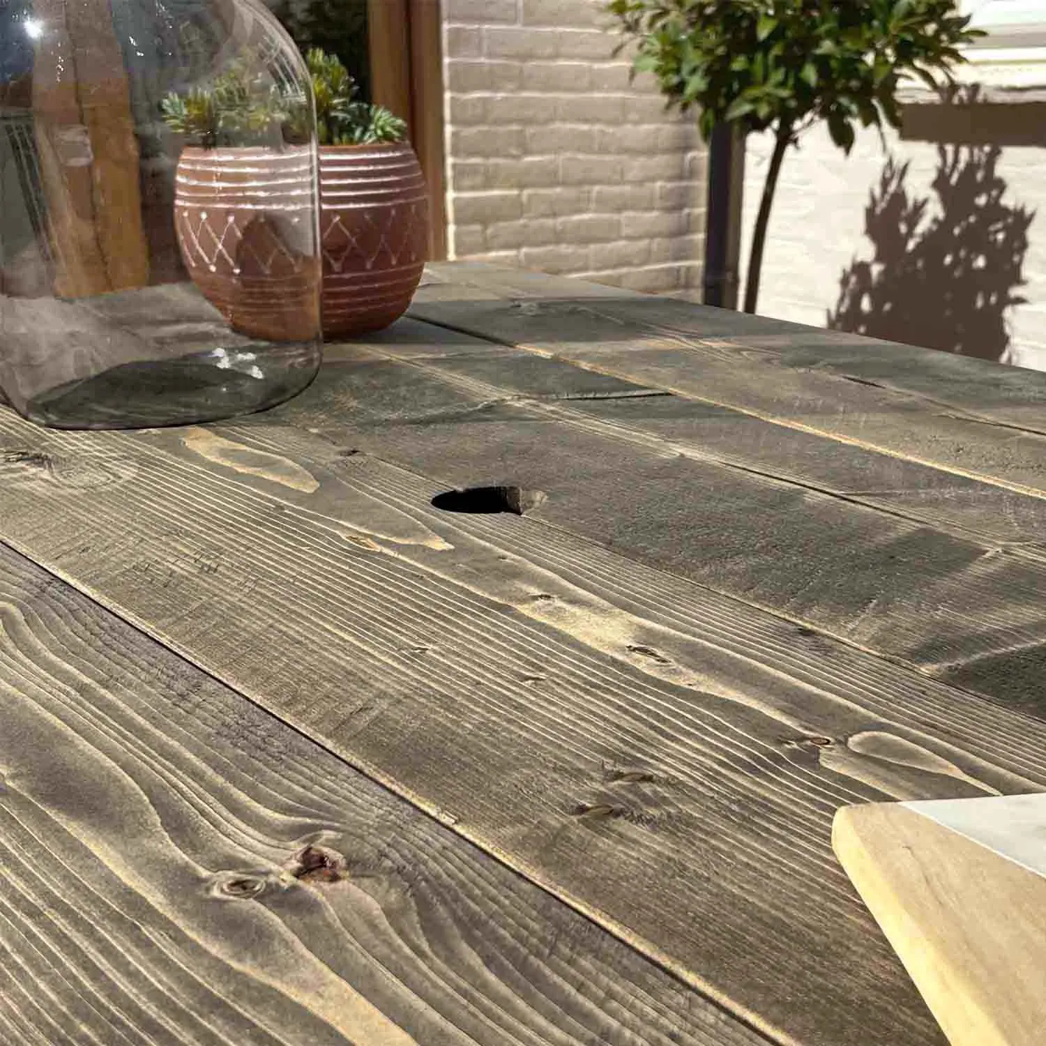 Rustic Garden Furniture Set | X Frame