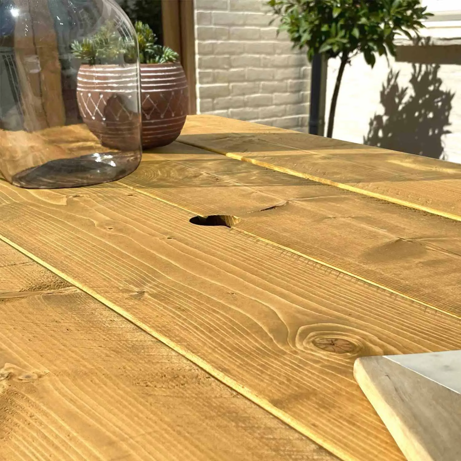 Rustic Garden Furniture Set | X Frame