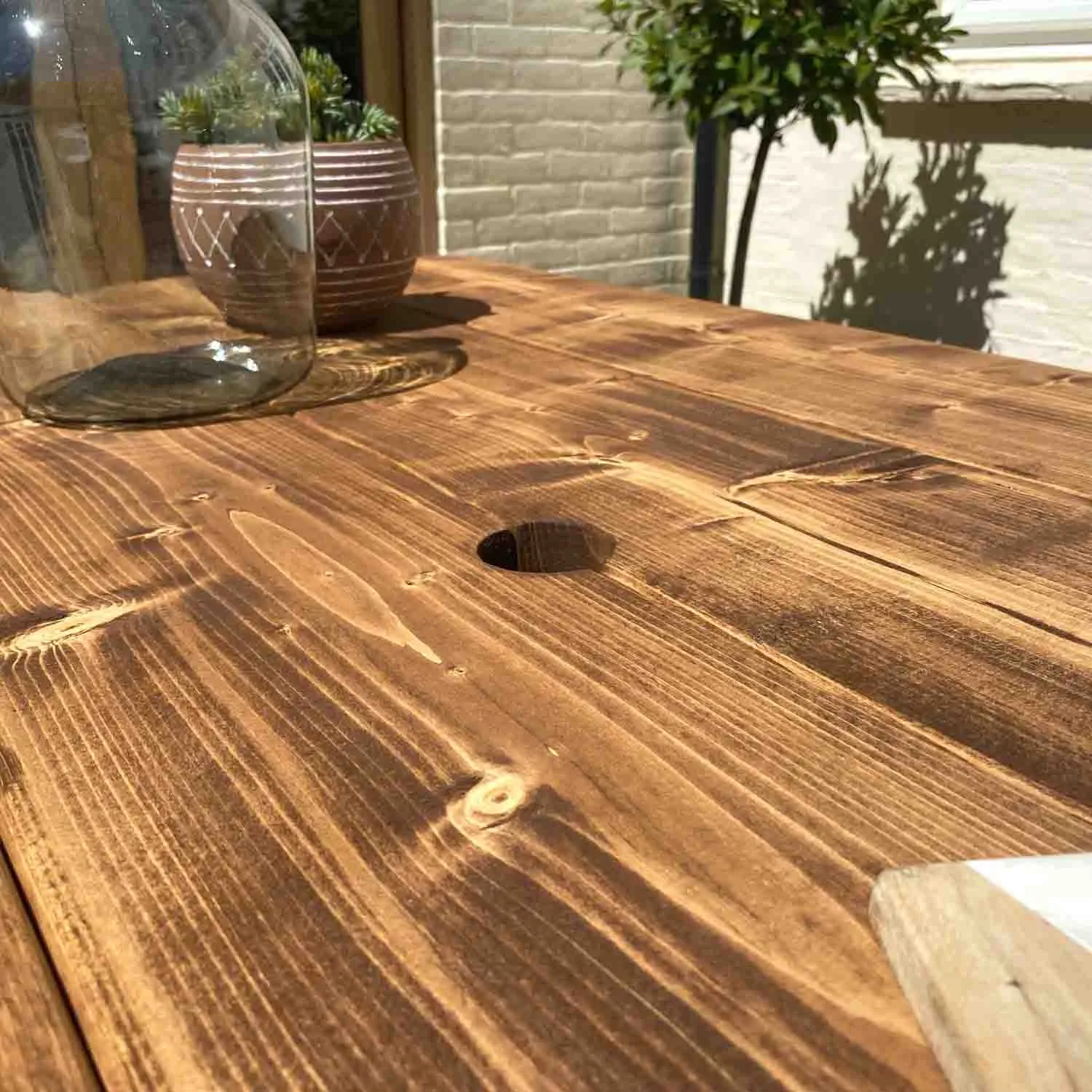 Rustic Garden Furniture Set | X Frame