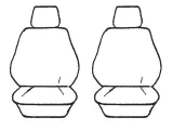 Seat Covers Set Suits Hyundai Getz Hatch 12/2005-08/2011 Esteem Velour 2 Rows Charcoal