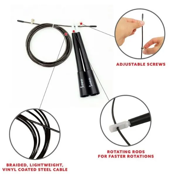 Speed Cable Jump Rope Fast Fitness