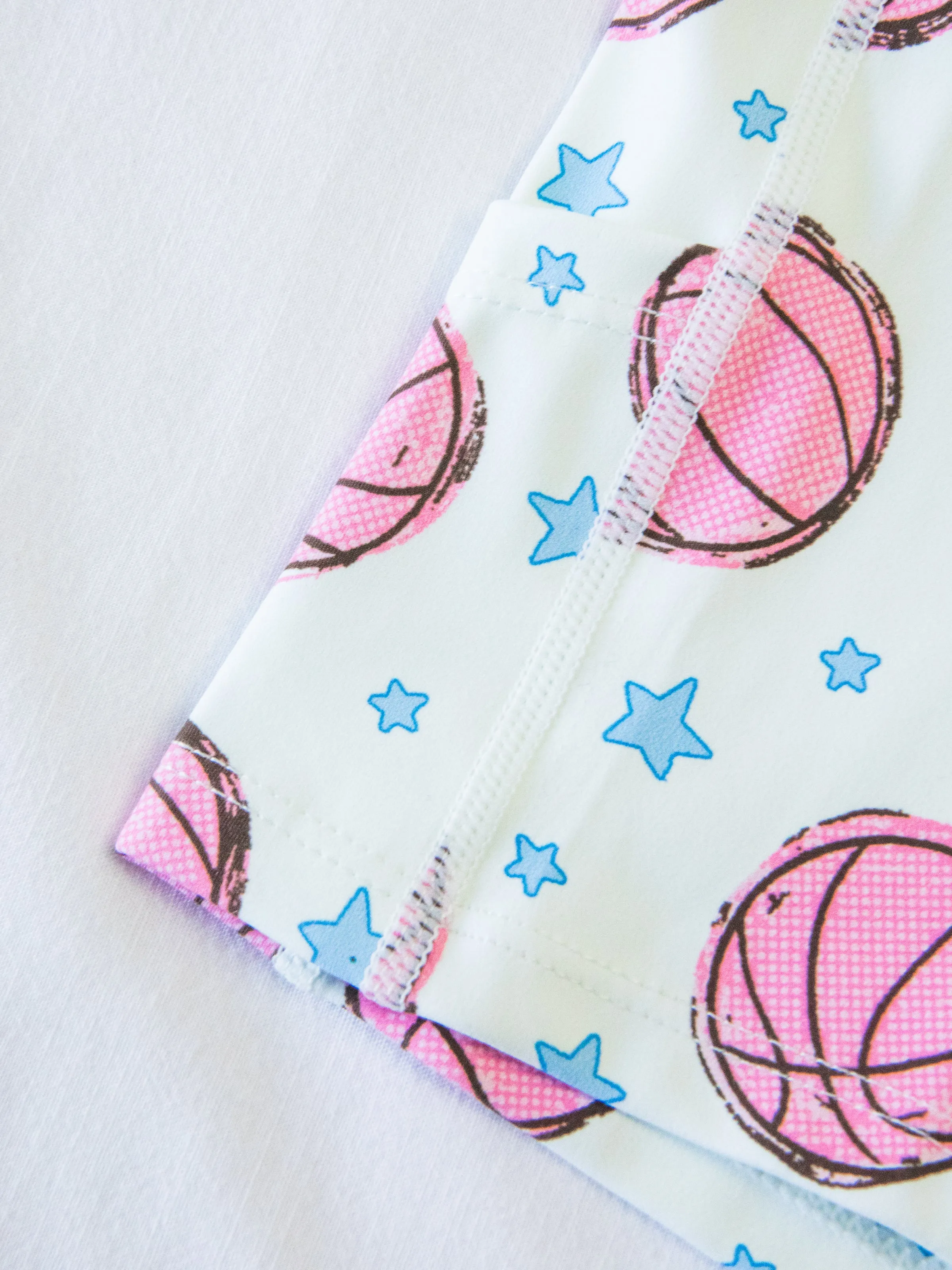 Tennis Dress - Pink Basketballs