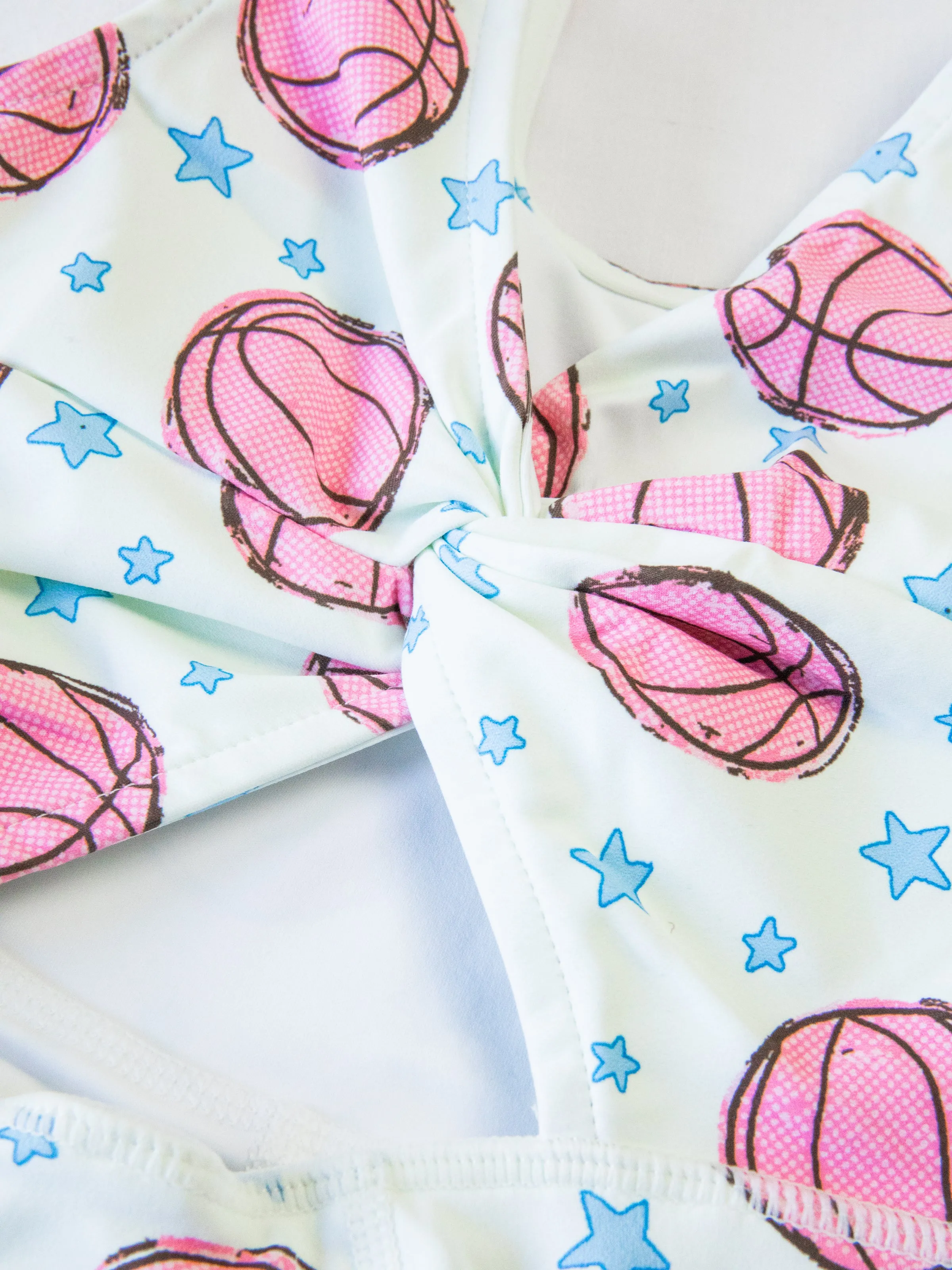 Tennis Dress - Pink Basketballs