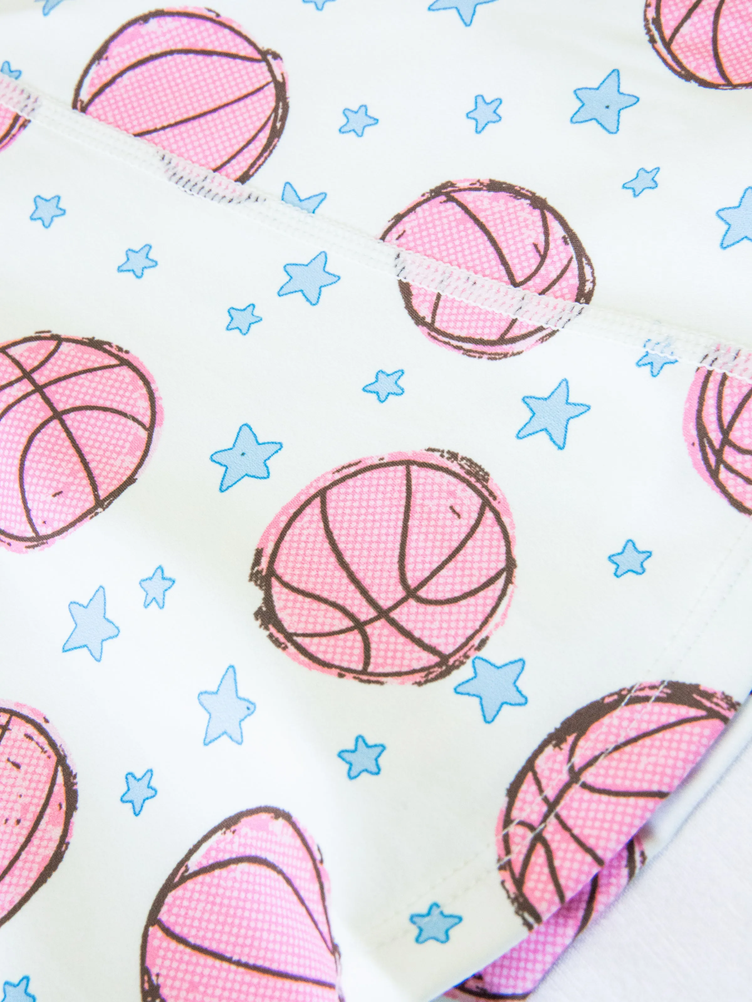Tennis Dress - Pink Basketballs