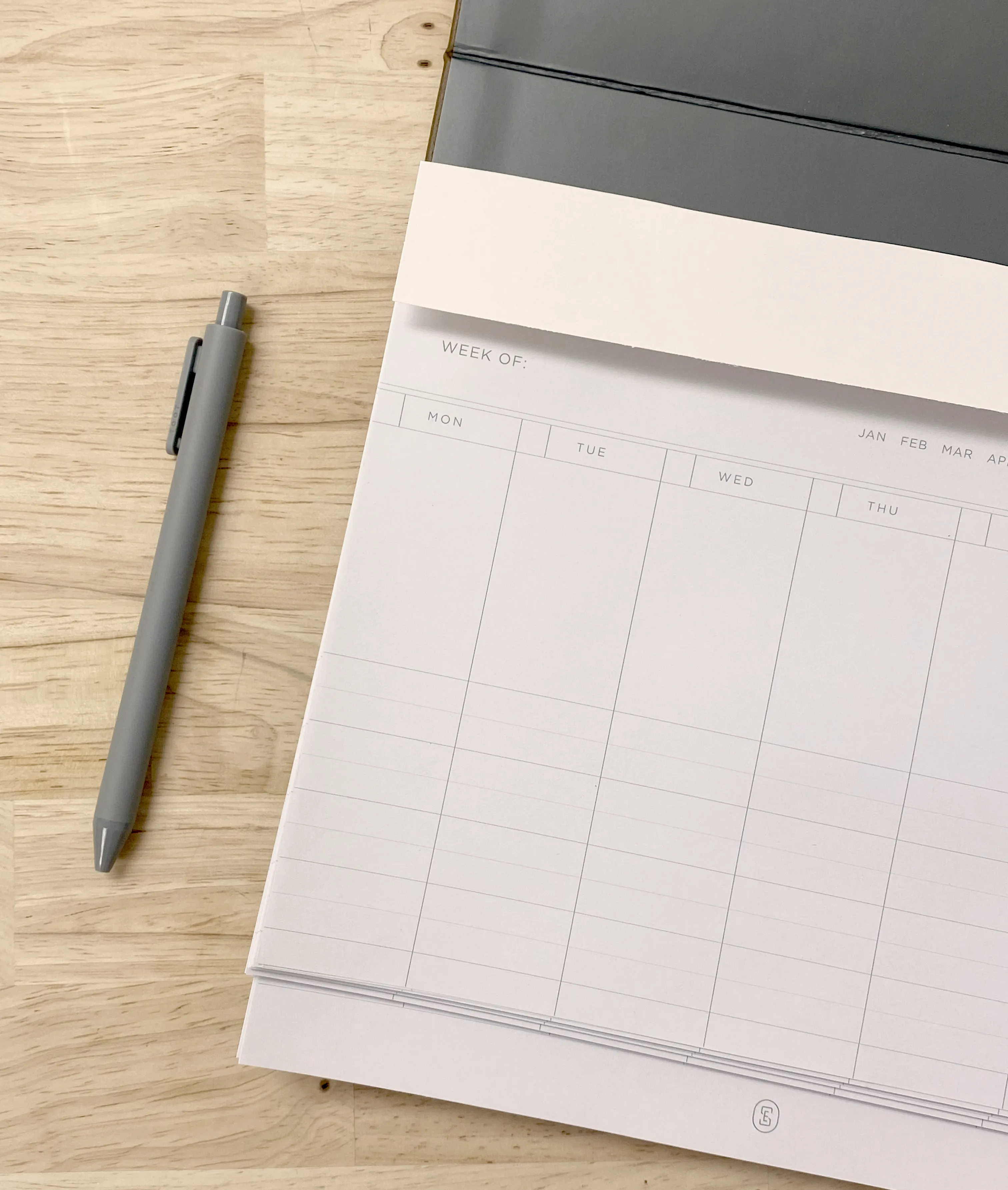 Tiered Desktop Weekly Planner & Notepad