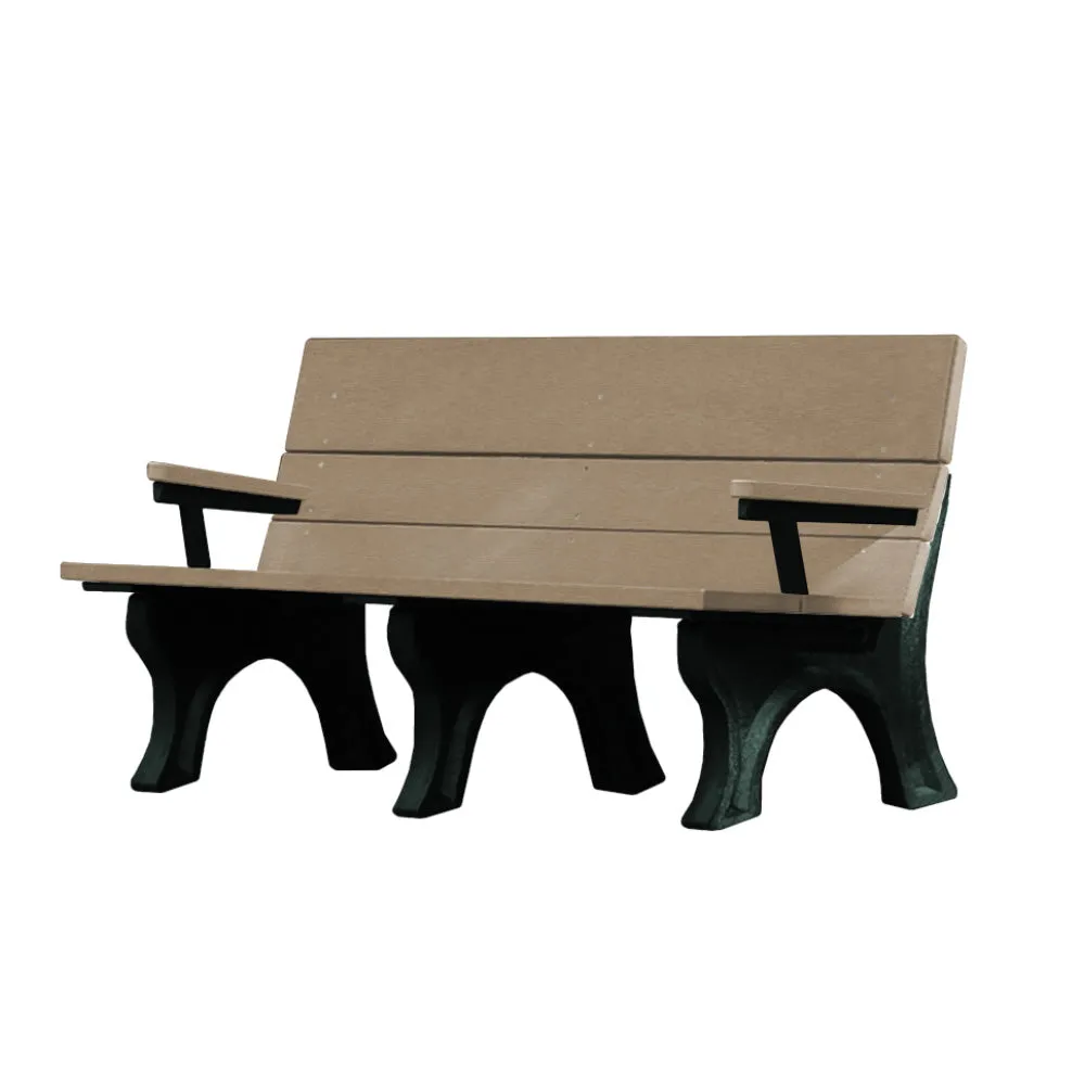 Traditional ADA Compliant Park Bench