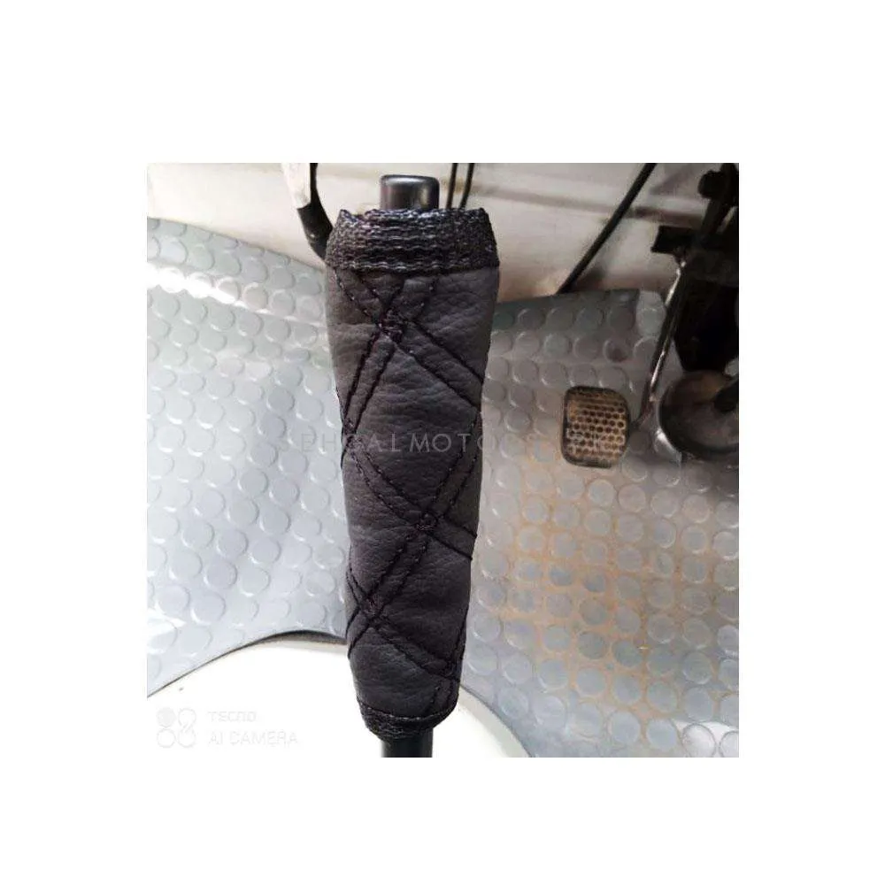 Universal Hand Brake Black Cover With Mix Thread