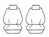Velour Seat Covers Set Suits Peugeot 308 Touring Wagon 8/2008-7/2011 3 Rows