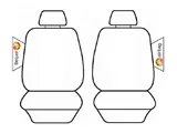 Velour Seat Covers Suits Nissan Leaf Zeo Hatch 6/2012-On 2 Rows