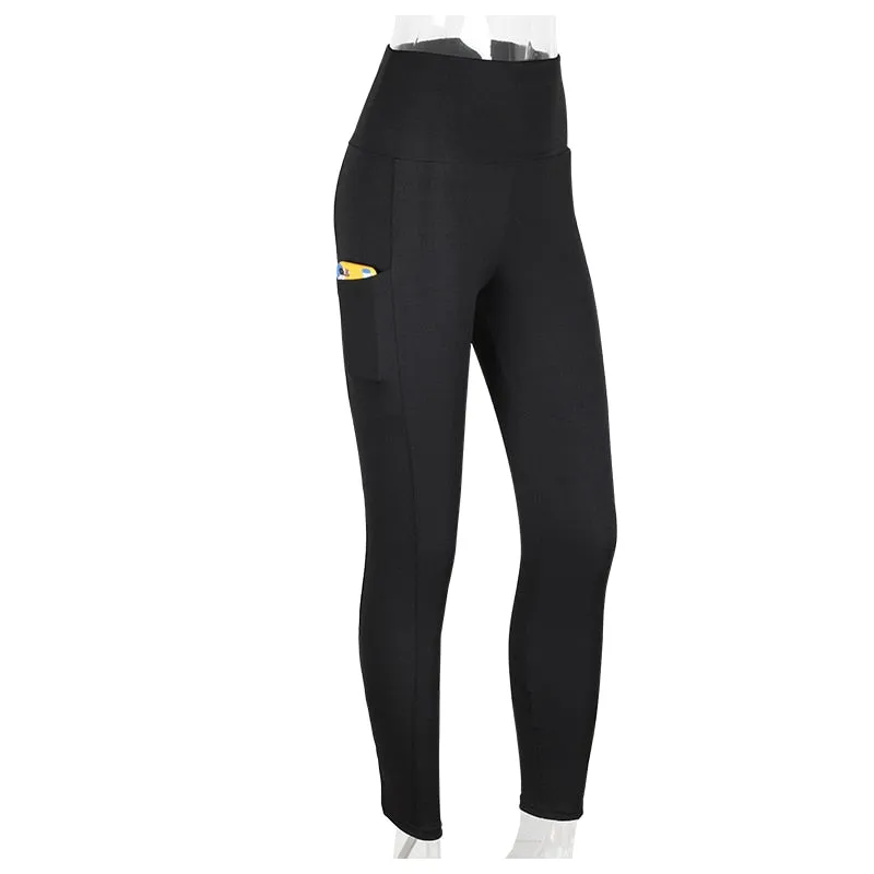 VenusFox High Waist Workout Push Up Leggings with Pockets