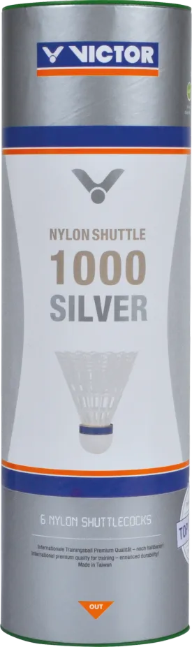 VICTOR Nylon 1000 SILVER Medium Shuttlecocks