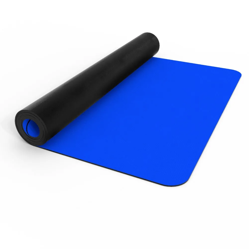 Yoga Mat - Heart Splat - Blue