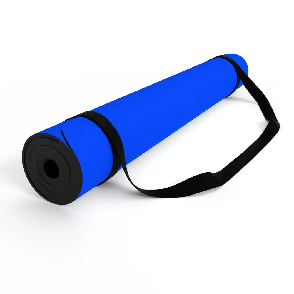 Yoga Mat - Heart Splat - Blue