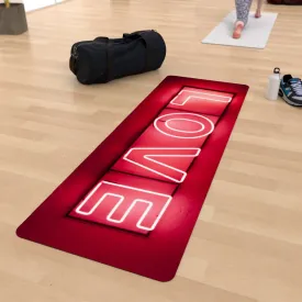 Yoga Mat - Neon Love