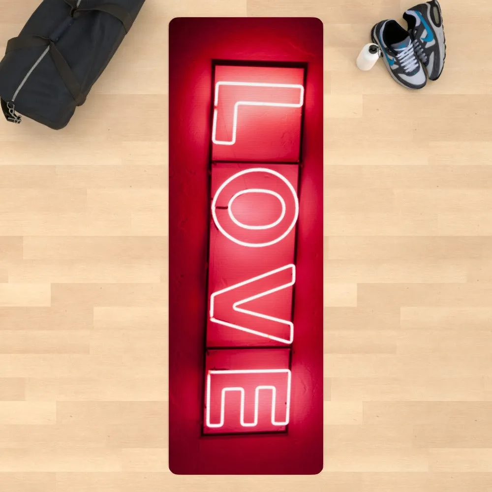 Yoga Mat - Neon Love