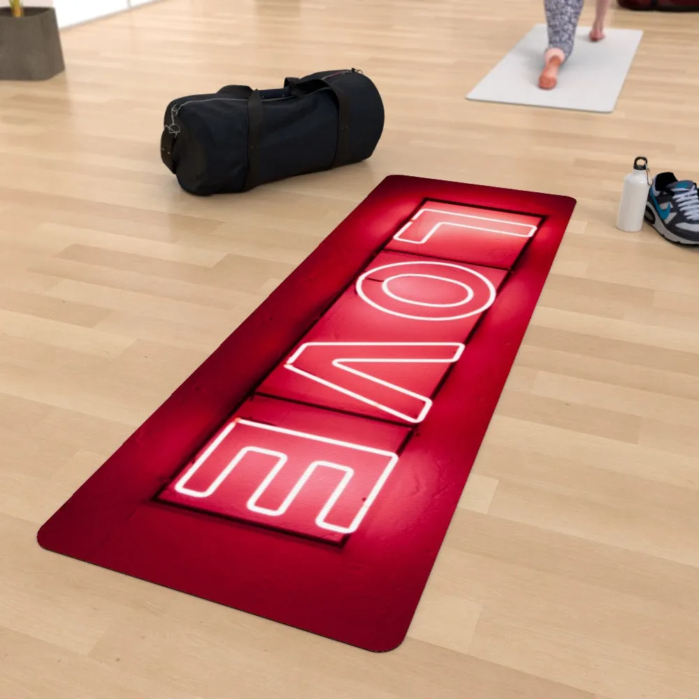 Yoga Mat - Neon Love