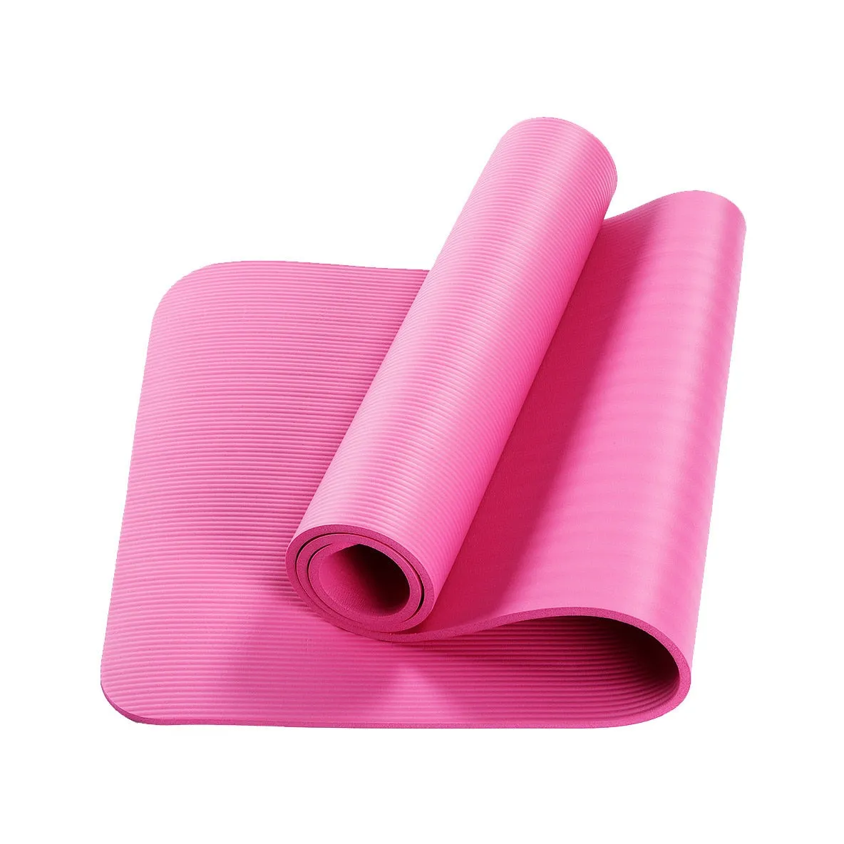 Yoga Mats In Black Purple Or Pink You Choose Thick Cushioned Fitness Mats Great For Cushioning Hard Gym Floors And For No Slipping 10mm Thickness