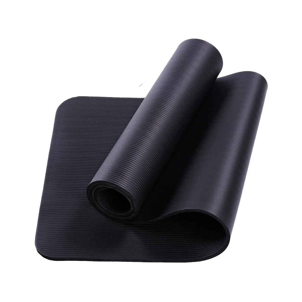 Yoga Mats In Black Purple Or Pink You Choose Thick Cushioned Fitness Mats Great For Cushioning Hard Gym Floors And For No Slipping 10mm Thickness