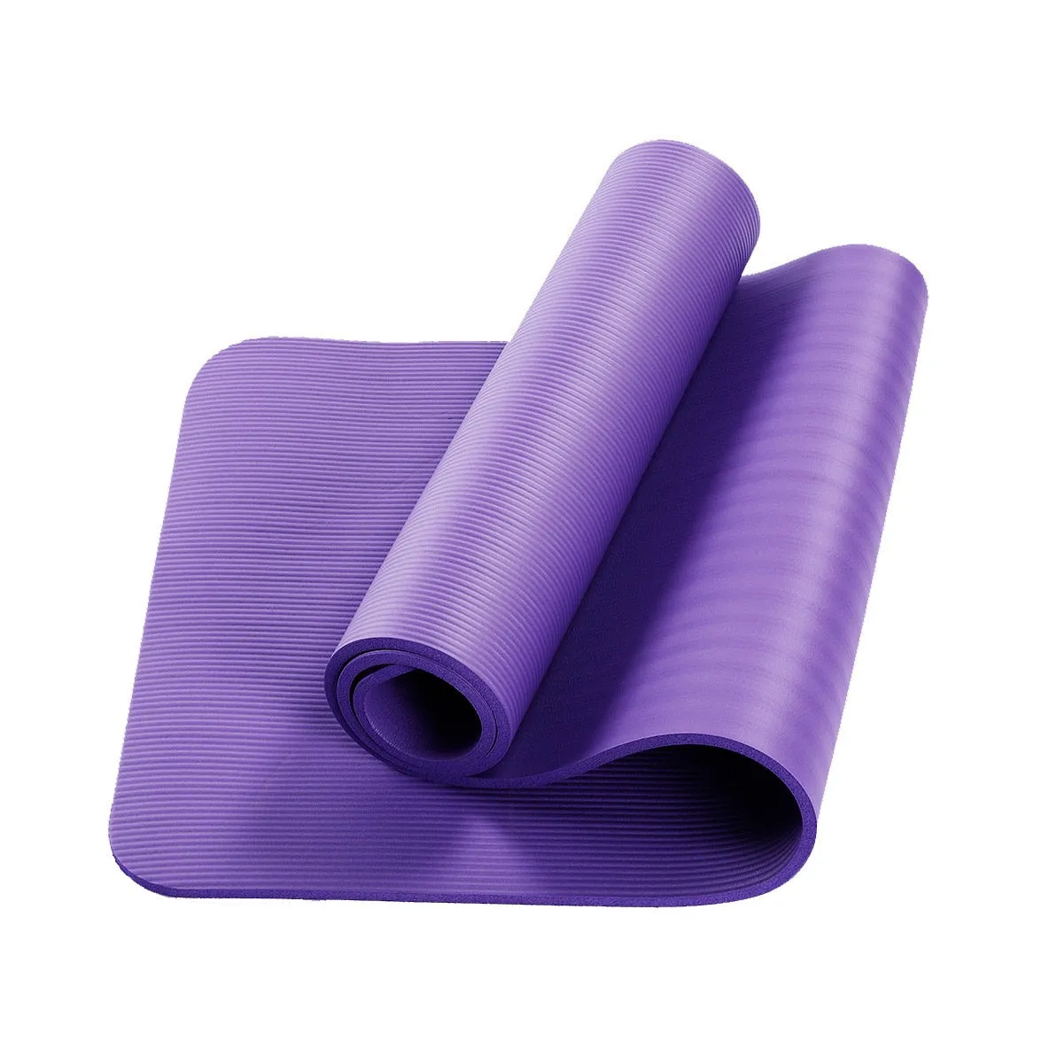 Yoga Mats In Black Purple Or Pink You Choose Thick Cushioned Fitness Mats Great For Cushioning Hard Gym Floors And For No Slipping 10mm Thickness