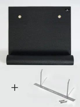 Yoga Studio 10x (EYELETTED) Sticky 6mm Yoga Mats   Wall Bracket Bundle