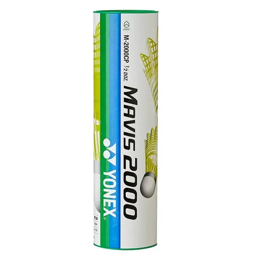 Yonex Mavis 2000 Green Cap Nylon Shuttlecock (Yellow)