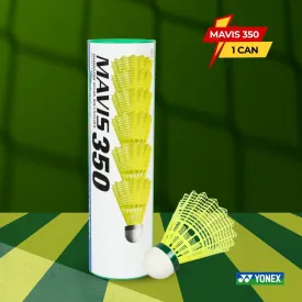 Yonex MAVIS 350 Green Cap Nylon Shuttlecock - 1 Can