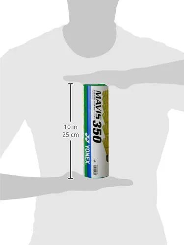 Yonex MAVIS 350 Green Cap Nylon Shuttlecock - 1 Can