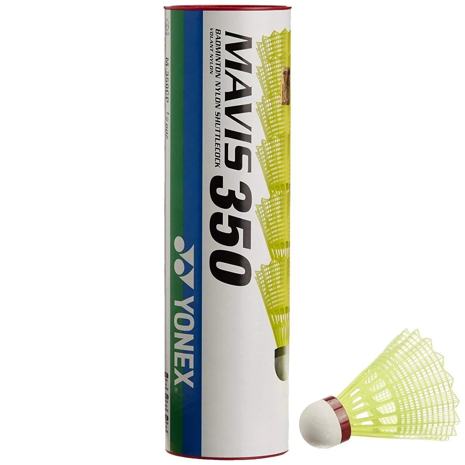 Yonex Mavis 350 Nylon Shuttlecock (Red Cap)