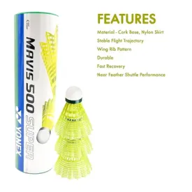 YONEX Mavis 500 Super Nylon Shuttlecock
