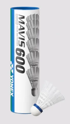YONEX MAVIS 600 NYLON (TUBE OF 6)