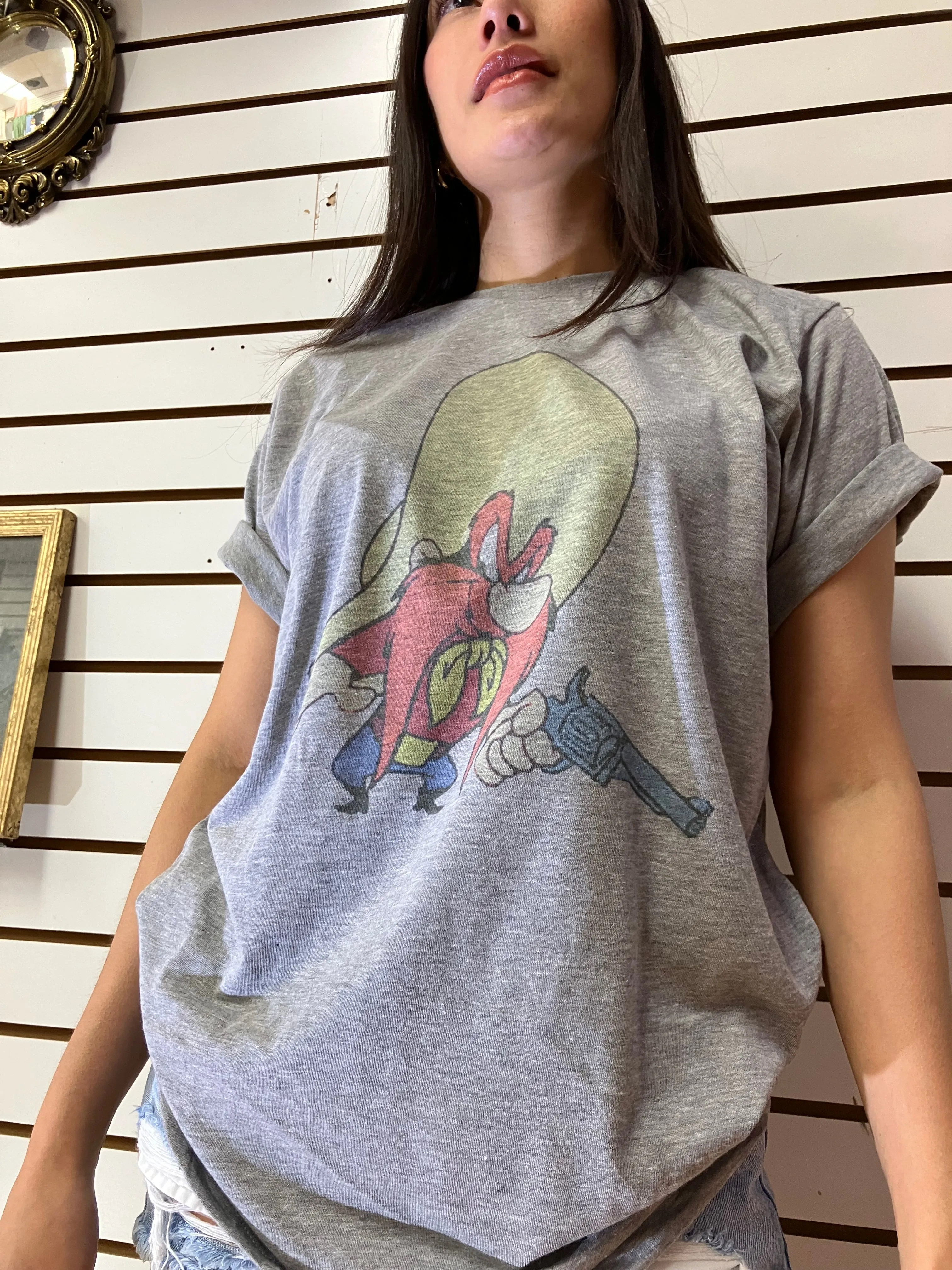 Yosemite Sam Retro Vintage Graphic Design T-shirt