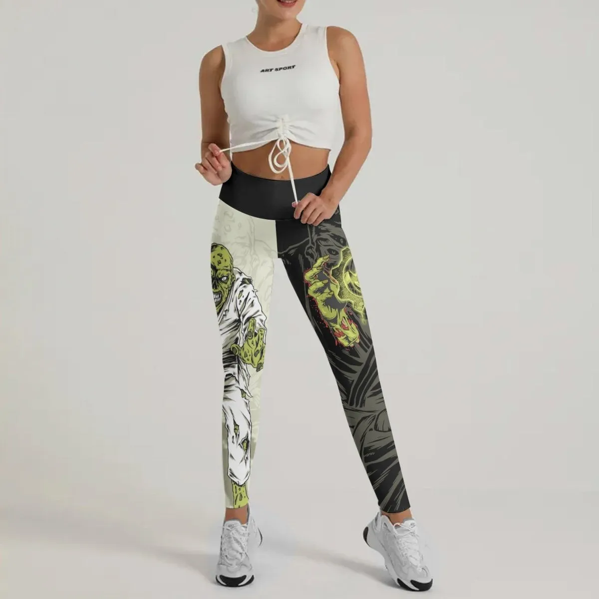Zombie Knew Jiu Jitsu Leggings